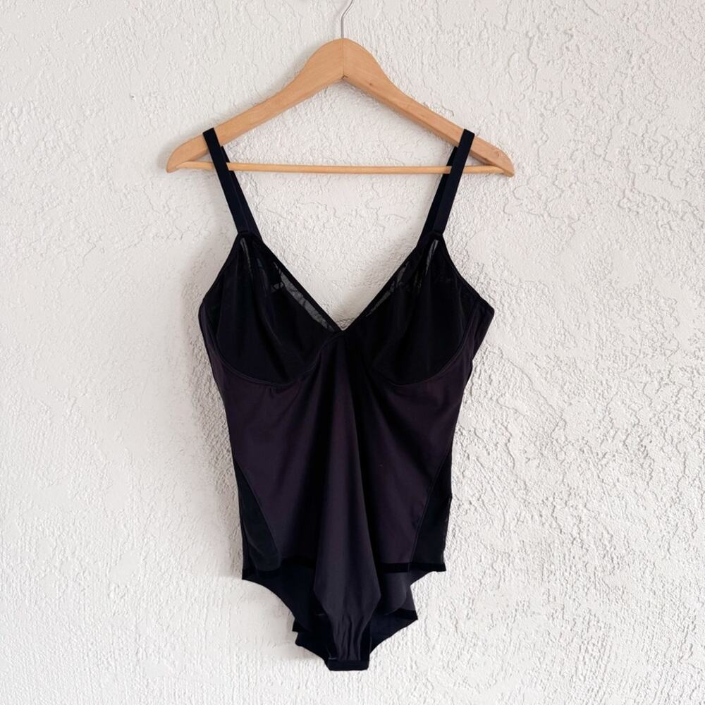 Knix Mesh Velvet Body Suit Black